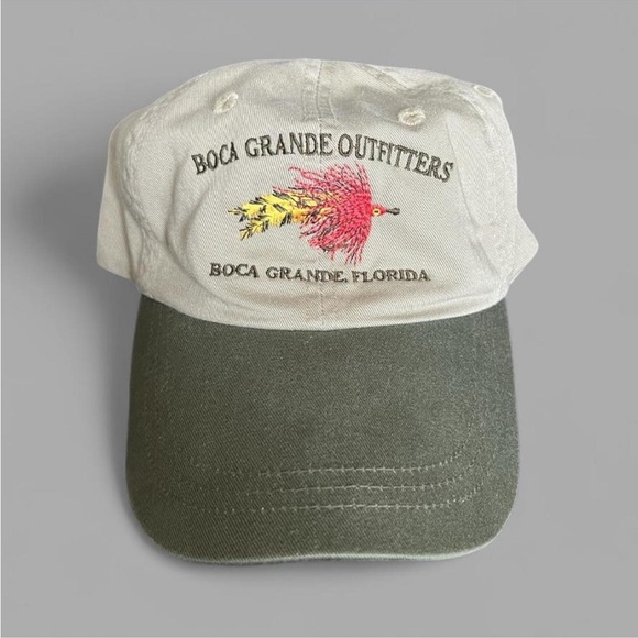 Vintage Other - Vintage 00’s Boca Grande Outfitters Florida Fishing Outdoors Embroidered Hat.